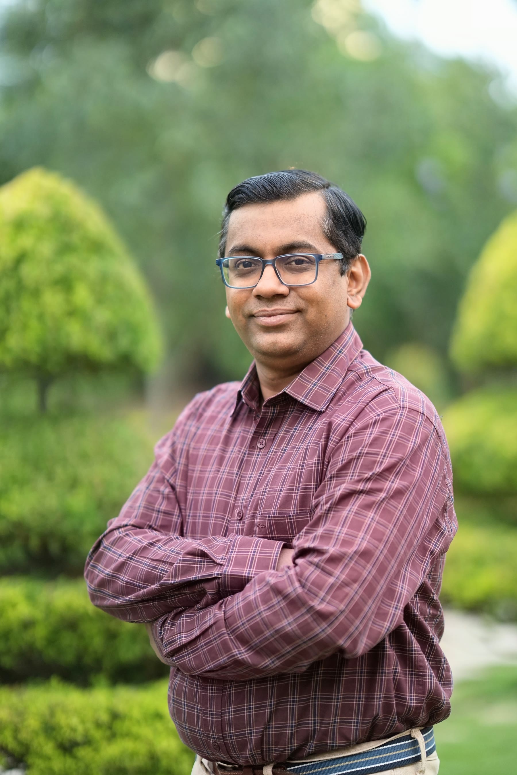 Portrait of Ritwik Mitra outdoors